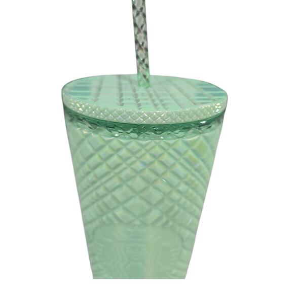 Starbucks New 2024 Jeweled Mint Iridescent Tumbler - Picture 3 of 5